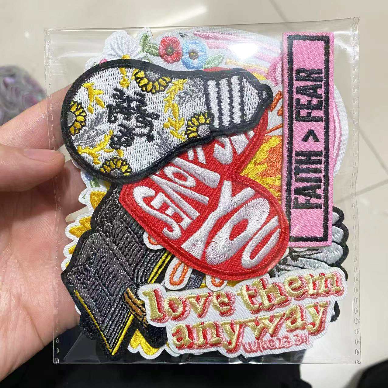 Wholesale Faith-themed embroidered cloth patch Jesus patch